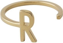 Design Letters Ring Gold A-Z R
