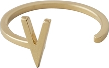 Design Letters Ring Gold A-Z V