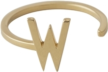 Design Letters Ring Gold A-Z W