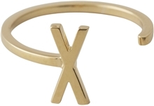 Design Letters Ring Gold A-Z X