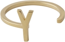 Design Letters Ring Gold A-Z Y