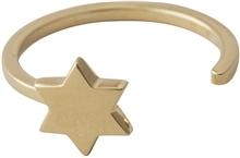 Design Letters Star Ring Gold