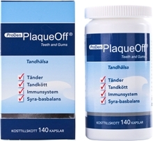 PlaqueOff Teeth and Gums 140 tabletter