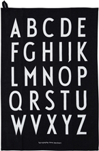 Design Letters Classic Keittiöpyyhe 2 kpl Musta