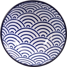 Nippon Blue Dish 9.5 cm Waves