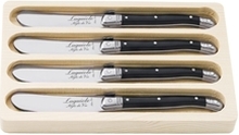 Smörkniv Laguiole Black 4-pack 1 set