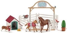 Schleich 42458 Hannah's Guest Horse with Dog