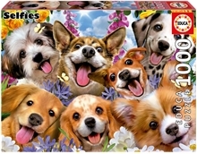 Educa Pussel 1000 Bitar Puppies Selfie