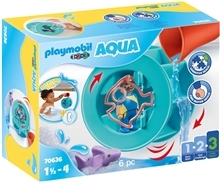 70636 Playmobil 1.2.3 Aqua Vattenhjul med Hajunge