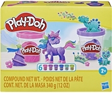 Play-Doh Glitter Samling 6-pakke