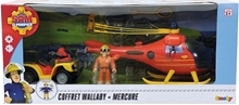 Fireman Sam Sam Wallaby + Mercury med Figurer 1 set