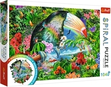 Puslespill 1040 Deler Spiral - Tropical Animals