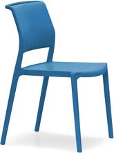 Stol Ara 310, sh.46 cm, stapelbar, blå