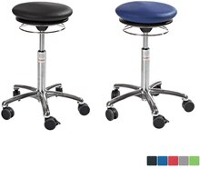 Pilates Air Seat taburett, sitthöjd 52-71 cm, konstläder eller microfiber, 5 färger