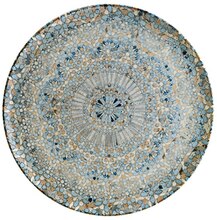 Tallrik Mosaik, dia 25 cm, flat, rund