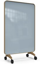 Frame Mobile, dubbelsidig glasskrivtavla, 120x196 cm, Smooth, ek-ram
