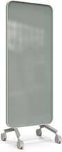 Frame Mobile, dubbelsidig glasskrivtavla, 75x196 cm, Frank, grå ram