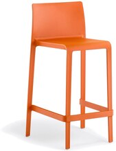 Barstol Volt 677, sh.66 cm, stapelbar, orange