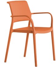 Karmstol Ara 315, sh.46 cm, stapelbar, orange