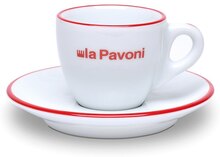 Espressokopp La Pavoni, 7,5 cl, 6-pack, vit