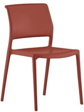 Stol Ara 310, sh.46 cm, stapelbar, röd