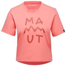 Mammut Massone T-Shirt Cropped Women Lettering Salmon