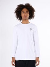 KnowledgeCotton Apparel Long Sleeve Cotton Heavy Single - Gots Bright White