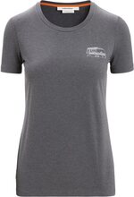 Icebreaker Central Classic Caravan Life SS Tee Women Monsoon