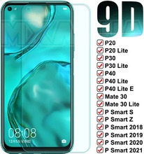 9D Schutz Glas Für Huawei Mate 30 P30 P40 Lite E Screen Protector Film P20 Pro P10 Lite P Smart Z S