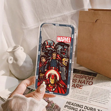 Marvel Iron Man Spiderman Matte TPU Fall für iPhone 11 Pro Max XR XS Max 7 8 Plus X Volle körper