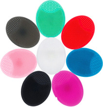 9 Color Silicone Cleaning Pad Wash Face Facial Exfoliating Brush SPA Skin Scrub Cleanser Face Cleaning Tools
