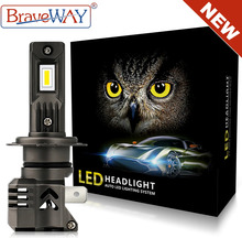 BraveWAY-NEUE! 2PCS H4 LED Scheinwerfer H7 H1 HB3 HB4 9005 9006 H11 LED Nebel Licht 12V 50W 3000K