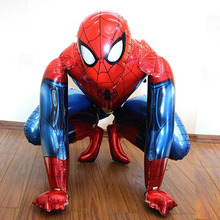 Große 3D Spiderman iron Man Captain America Luftballons Superhero Globos kinder Party Avengers
