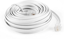 9M 30ft RJ11 6P2C Modular Telephone Phone Cables Wire White