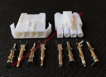 10 Sets Female And Male Small Tamiya Connector Kits Mini Tamiya EL 4.5MM Socket Plug With 4 Pin 4 Way