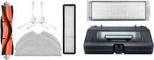 2 Set Vacuum Cleaner Parts: 1 Set Water Tank Dust Box & 1 Set Main Roller Side Brush Hepa Filter Mop Cloth