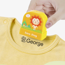 Children's Name Seal Custom Student's Name Stamp Kindergarten Clothes Waterproof Name Sticker Will Not be Washed Off