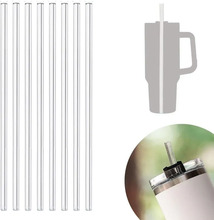 2pcs Replacement Straws Compatible for Stanley 14/20/30/40 ozTumbler Reusable Straws Plastic Straws Compatible with Stanley