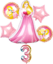 1set Große Belle Cinderella Sofia Prinzessin Folie Ballons Baby Geburtstag Party Dekoration Helium