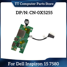 TT New Original For DELL Inspiron 15 7580 Power Button USB SD Card Reader IO Circuit Board 0X5255 CN-0X5255 X5255 Fast Ship