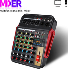 MX-i6 6-kanal mixer outdoor konferenz audio USB Bluetooth reverb audio prozessor K song live mit