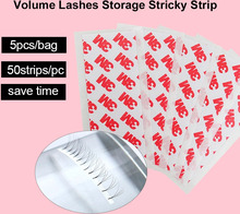Yelix 250 Strips Fast Volume Fan Tapes For Eyelash Extension Supplies Volume Lashes Storage Sticky Strip Eyelashes Tools