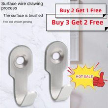 Stainless Steel Hook Thickened Good Load Bearing Durable Multipurpose Clothes Hook Cabinet Single Hook Stainless Steel Material