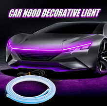 OKEEN 180cm Led Auto Haube Lichter Streifen Universal Motor Haube Guide Dekorative Licht Bar Auto