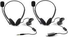 3.5mm Noise Cancelling Wired Headphones With Microphone Universal USB Headset With Microphone For PC /Laptop/Computer