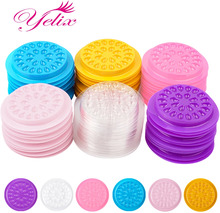 Yelix Eyelashes Glue Holder Eyelash Extension Supplies Lashes Accessories Eye Glue Plate Pads Lash Glue Bows Makeup Tools