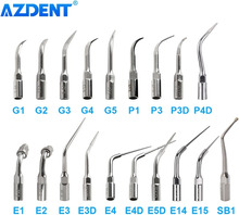 AZDENT Dental Ultrasonic Scaler Tip Scaling Periodontics Endodontics Endo Perio Scaling Tips G P E fit for EMS and WOODPECKER