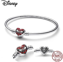 Disney Ring Marve Spider-man Charms Fit Pandora Bracelet 925 Sterling Silver Bead DIY For Women Jewelry Girl Gift 2023 New in