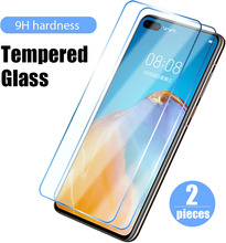 2PCS glass for Huawei P30 P40 P50 P20 Lite 5G Screen Protector for Huawei P Smart S Z 2021 2020 2019 y6 y7 y9 Prime Y8p Y7p Y6p