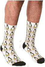 Men's Funny socks Penguin Just sudo it Printed Socks harajuku Men Happy hip hop Novelty boys Crew Casual Crazy Socks for men